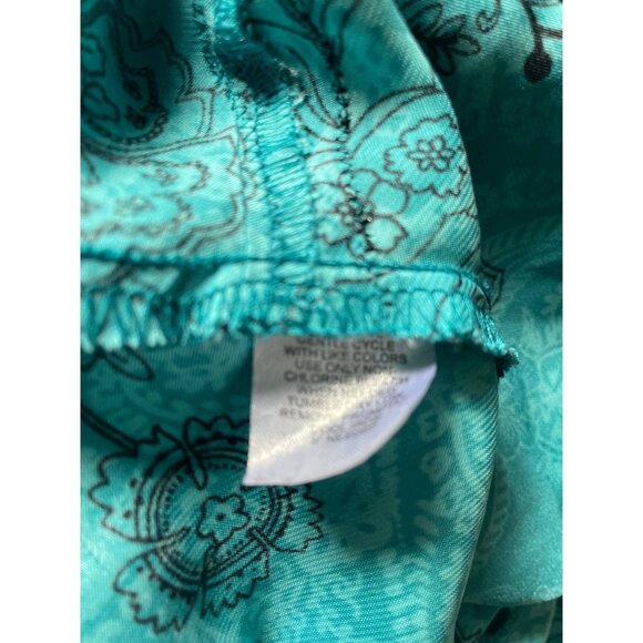 Linea Donatella Womens Sleeveless Satin Chemise Nightgown With Lace Trim & Flora - Picture 6 of 7